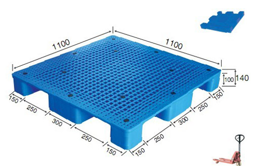 Nine-angle-shape Plastic Pallet