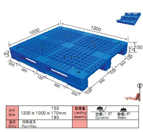 3 Runner Plastic Pallet